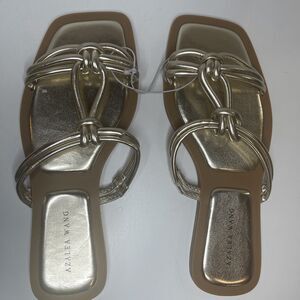 AZALEA WANG Stetson Sandal/ Gold Size 8 New